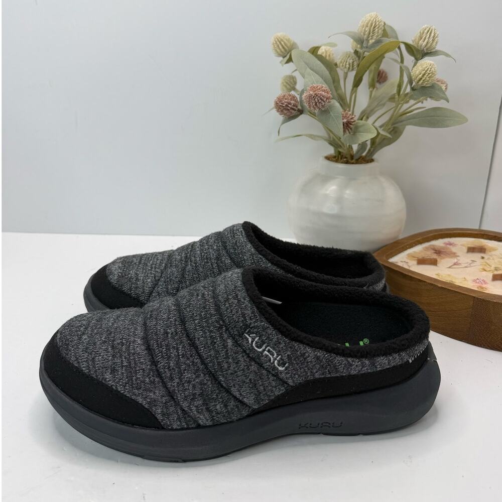 Kuru Draft 2 Slip On Mule Slipper Comfort Charcoal Gray/Jet Black Women 8.5 M